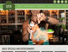 Tablet Screenshot of localwhiskeybar.com